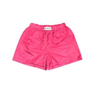 Ann Andelman Hot Pink Nylon Designer Shorts Elastic Waist Womens Size 36 Chic